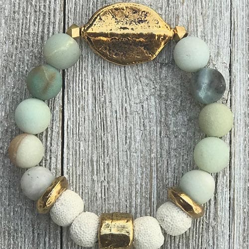 Amazonite Essential Oil Diffuser Bracelet