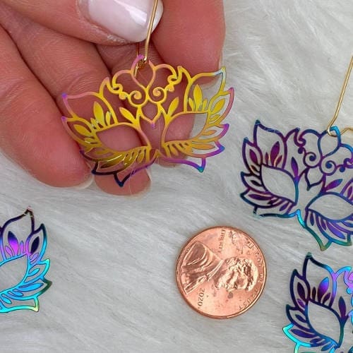 Rainbow Mask Earrings (Display 2 size)