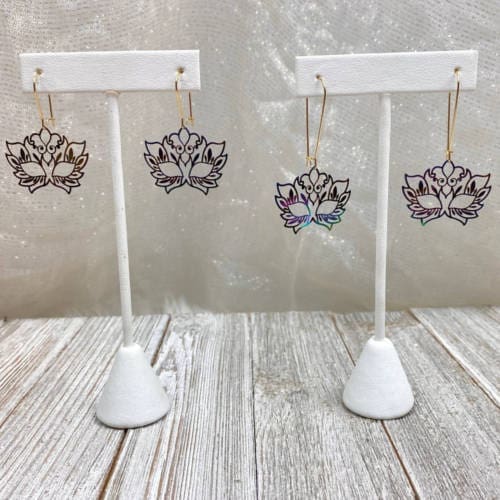 Rainbow Mask Earrings (DisplayNo Charm)